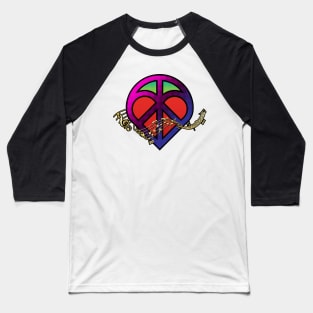 Peace, Love and Music Baseball T-Shirt